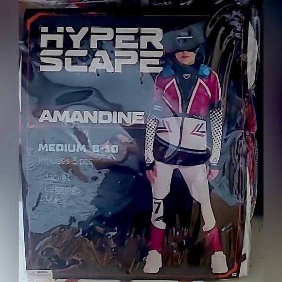 Hyperscape Other - Ubisoft Hyperscape Amandine Cyberpunk Colorful Halloween Costume M 8-10 NEW!